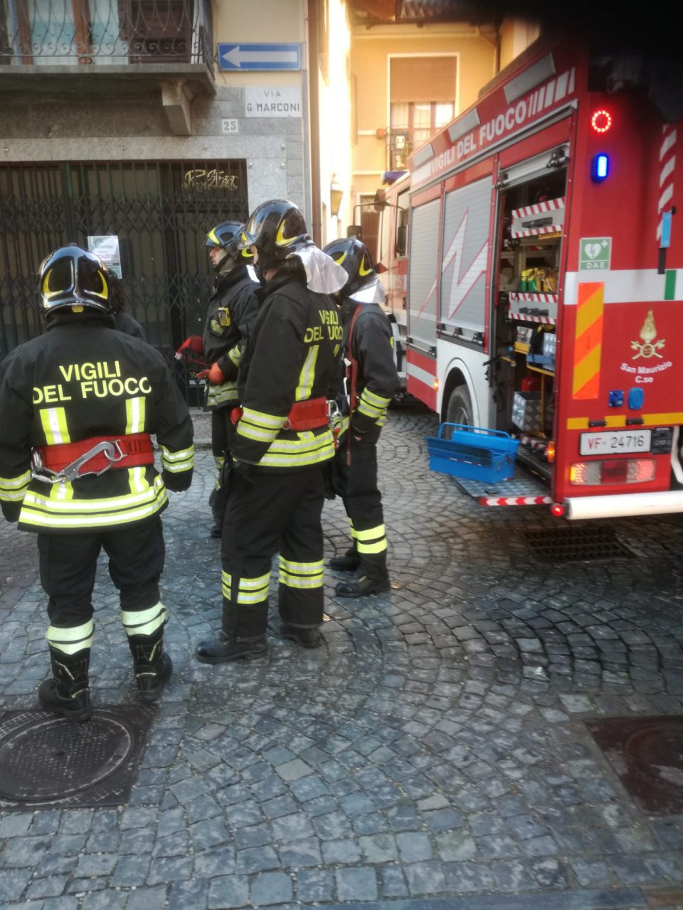 Incendio canna fumaria questo pomeriggio a Ciriè
