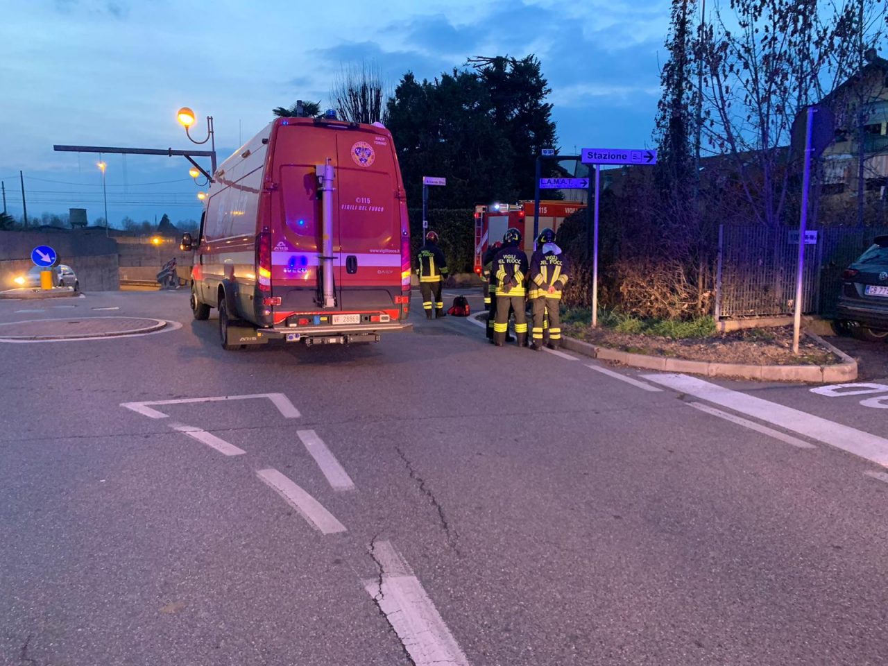 Conduttura rotta, fuga di gas a Borgaro