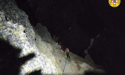 Recuperato l'alpinista bloccato in Val Maira