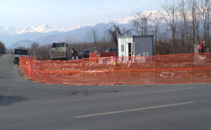 Nuova rotatoria: ripresi i lavori