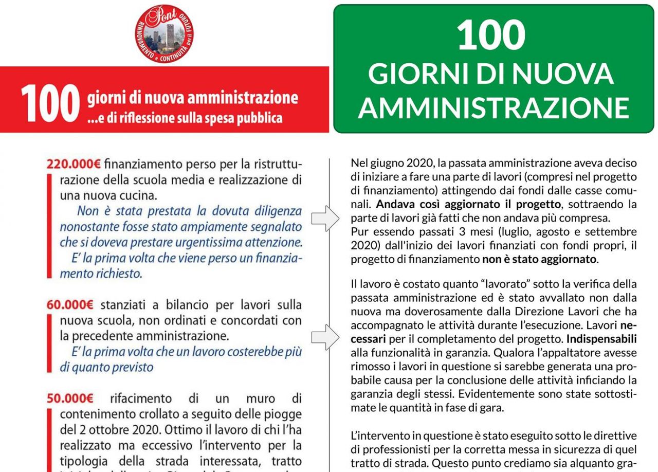 Pont Canavese: 100 giorni di nuova amministrazione, ecco il bilancio