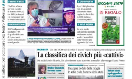 Il Canavese – edizione Rivarolo (del 31 marzo) in edicola. Ecco la prima pagina