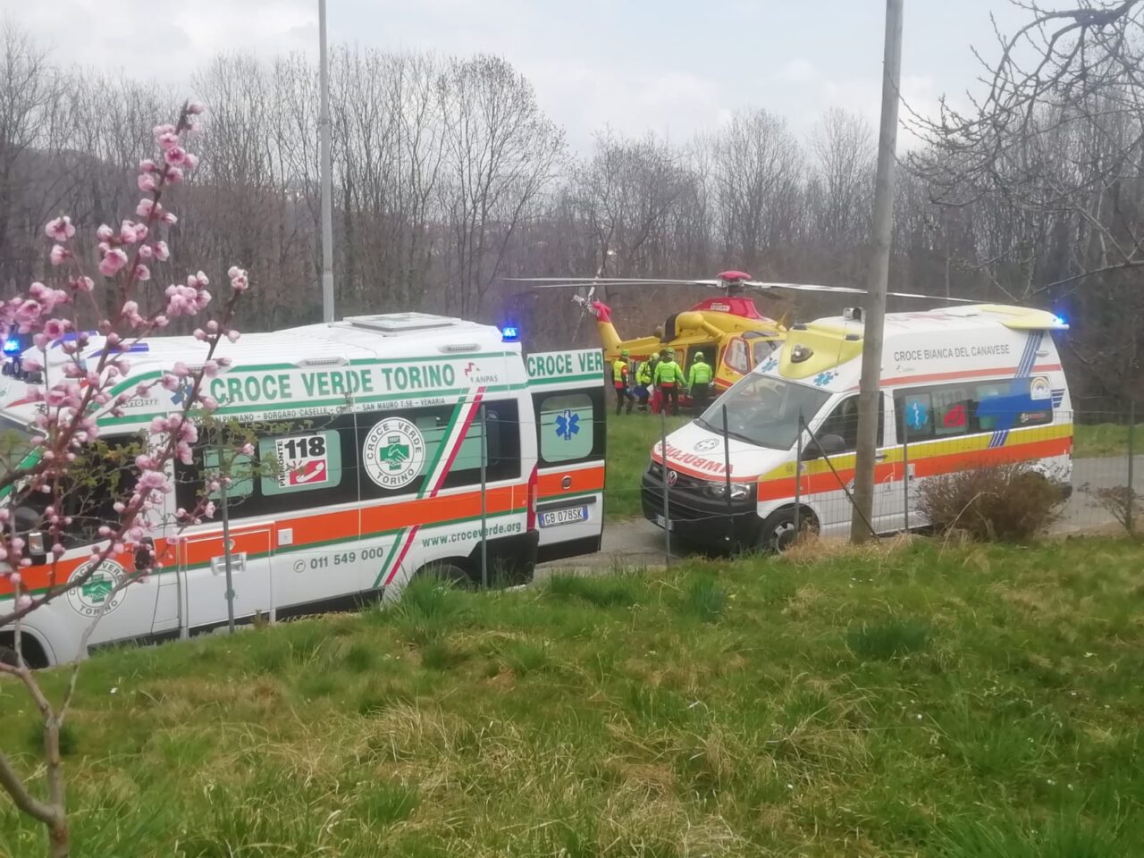 Uomo gravemente ferito dopo un ritorno di fiamma