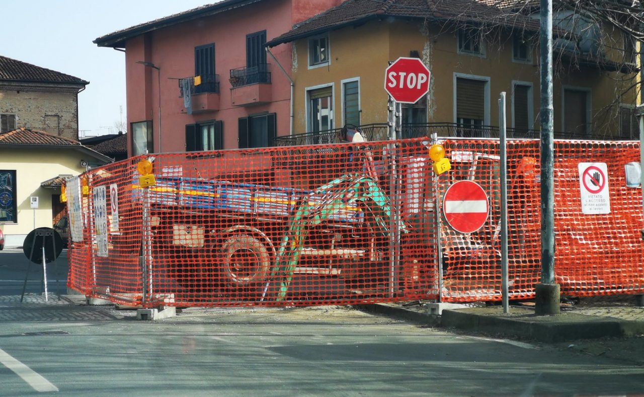 Lavori in corso in centro a Favria: occhio alla viabilità