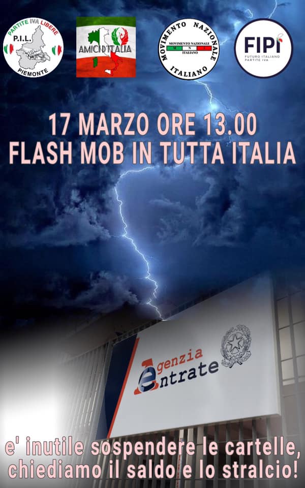 Le Partite Iva non si arrendono: pronto un flash-mob a Torino