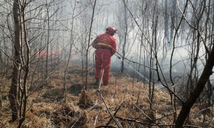 Incendio boschivo a San Francesco al Campo: interviene AIB Mathi