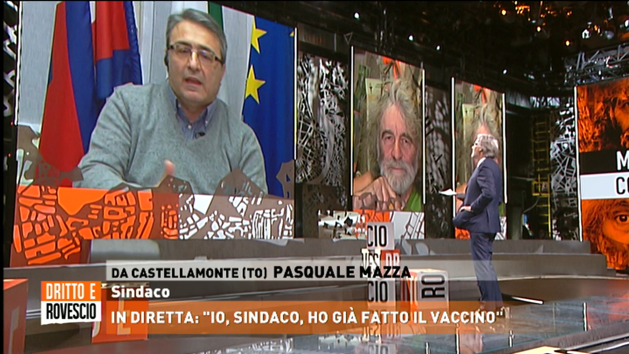 Il sindaco Mazza ospite a “Dritto e Rovescio” su Rete4: “Vi spiego perché mi sono fatto vaccinare”