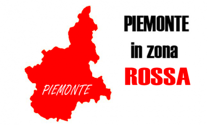 Piemonte in zona rossa da Lunedì, è ufficiale