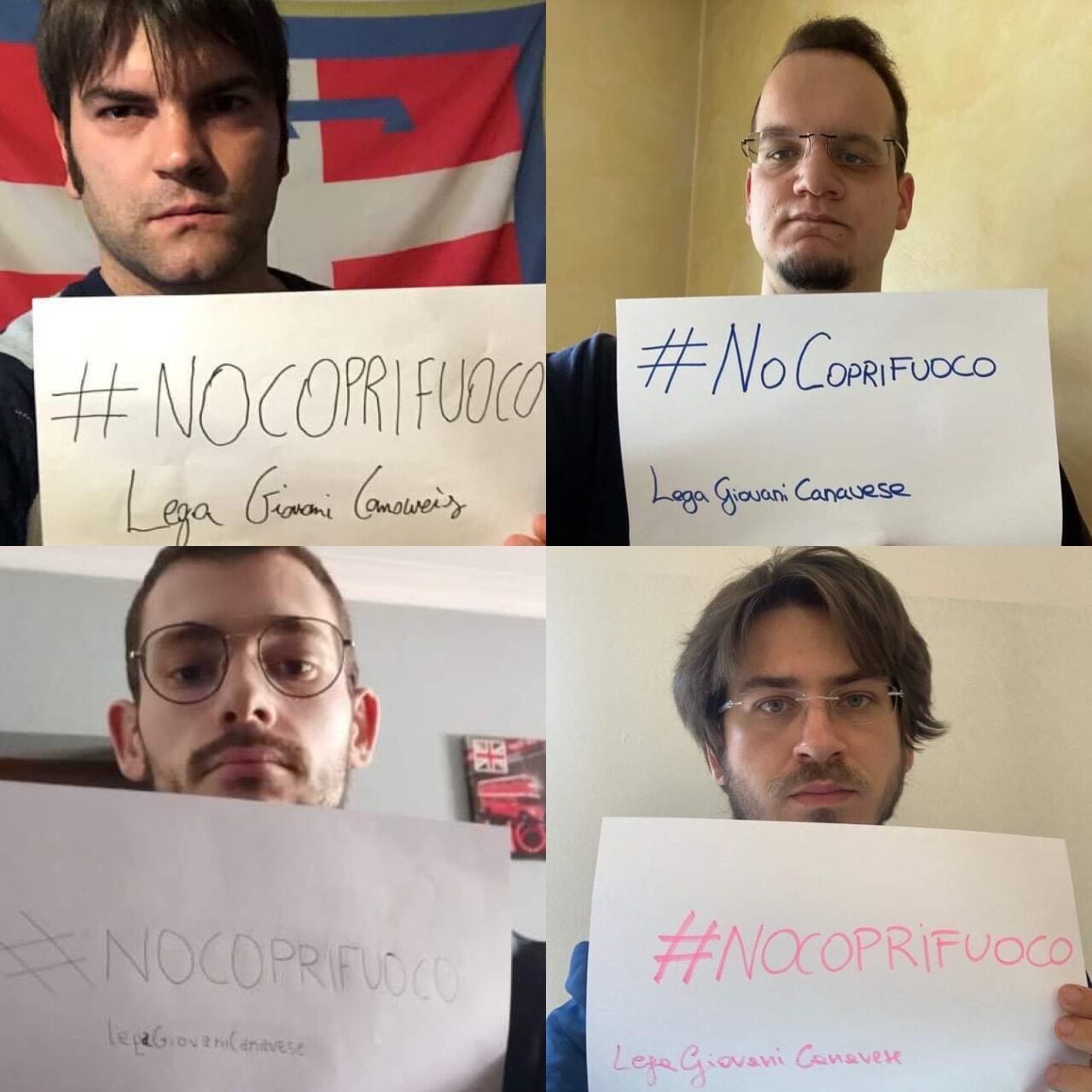 La Lega Giovani avvia una campagna social per dire #NOCOPRIFUOCO