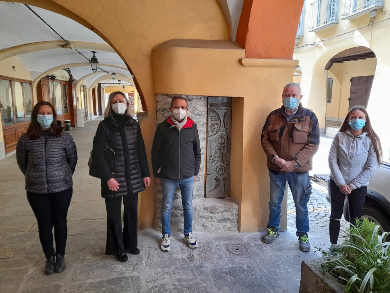 Un’opera di Gian Paolo Quaglia collocata in via Arduino a Cuorgnè