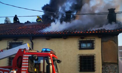 Incendio a Favria: famiglia evacuata