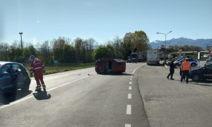 Incidente a San Giorgio, tre mezzi coinvolti