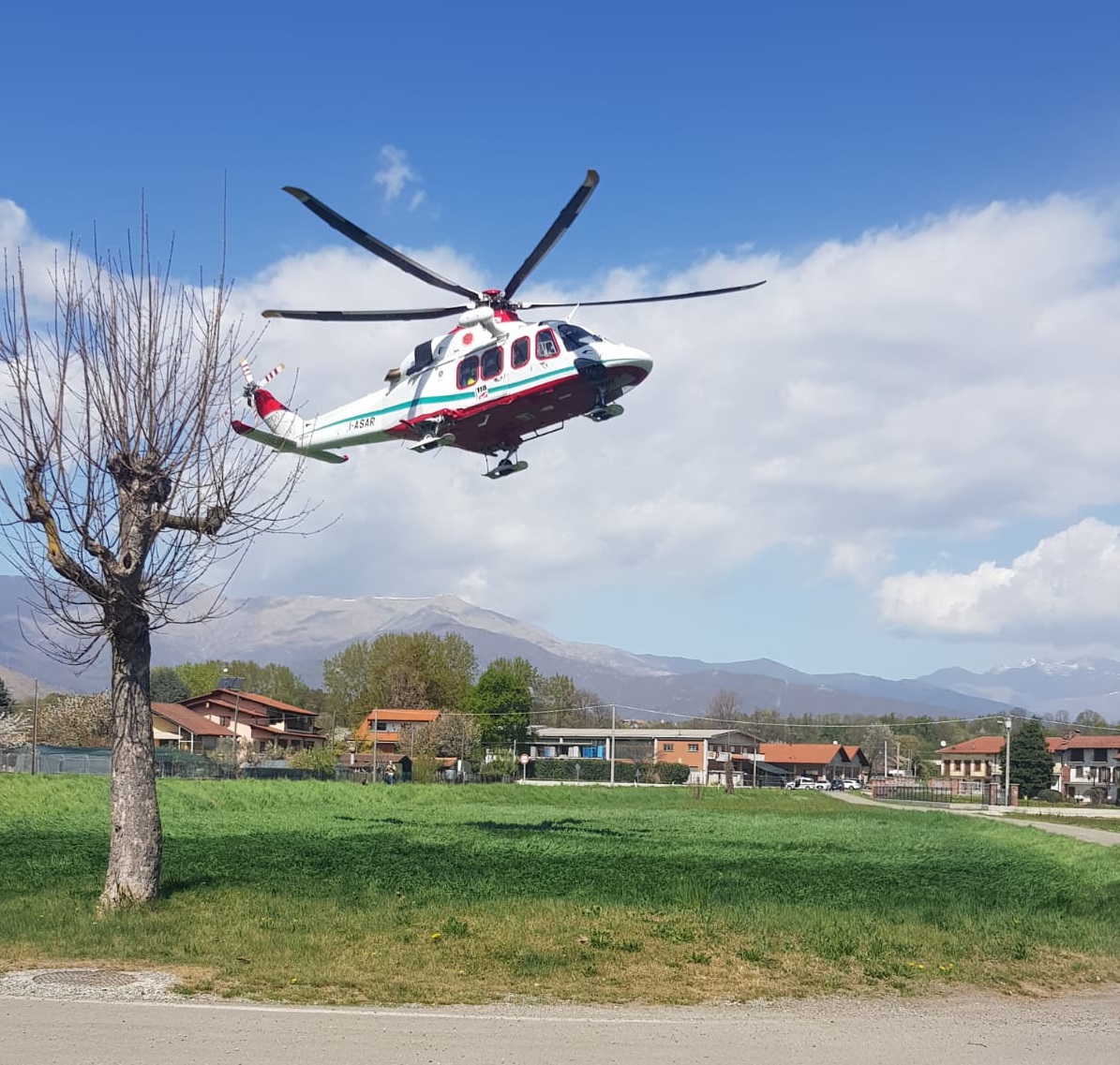 L’elisoccorso atterra a Nole, malore di un ospite della casa di riposo
