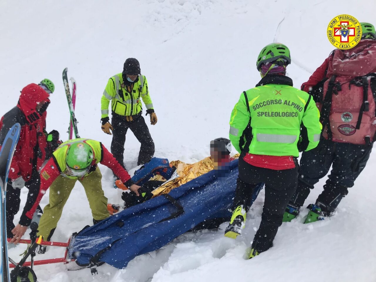 Scialpinista salvato a Sestriere: sospetta frattura alla gamba