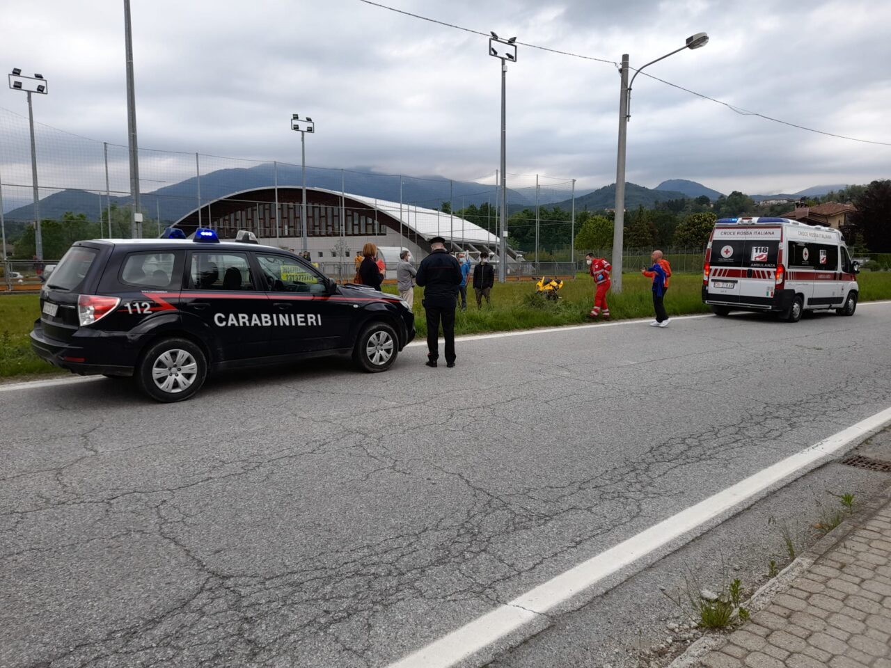 Scontro tra auto e moto a Castellamonte