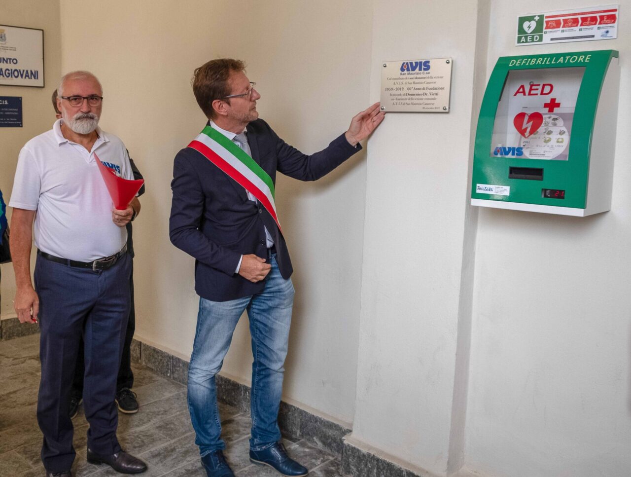 Defibrillatori a Ceretta e Malanghero. San Maurizio è «Città Cardioprotetta»