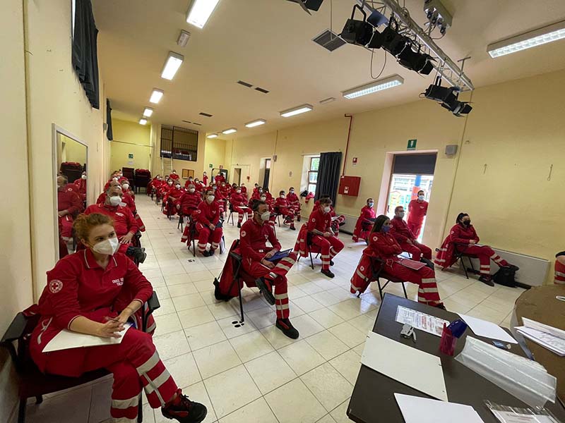 Corso volontari per la Croce Rossa a Fiano