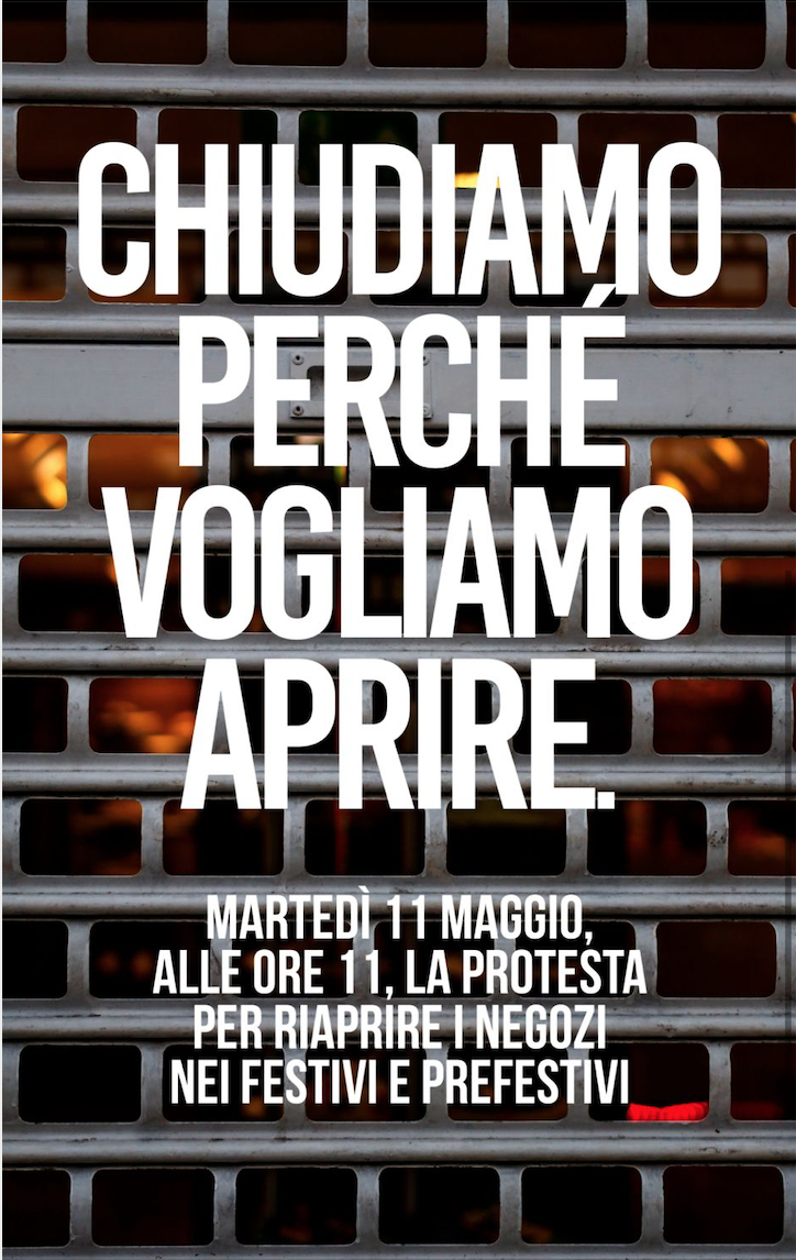 Protesta nei centri commerciali, domani saracinesche abbassate contro la chiusura nei weekend