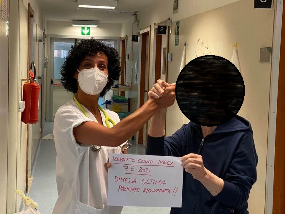 Dimessa l’ultima paziente Covid dall’ospedale di Ivrea