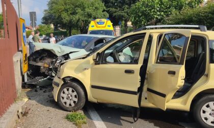 Tre feriti nello scontro tra auto avvenuto a Rivarolo