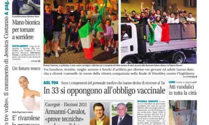 Il Canavese – edizione Rivarolo (del 14 luglio) in edicola. Ecco la prima pagina