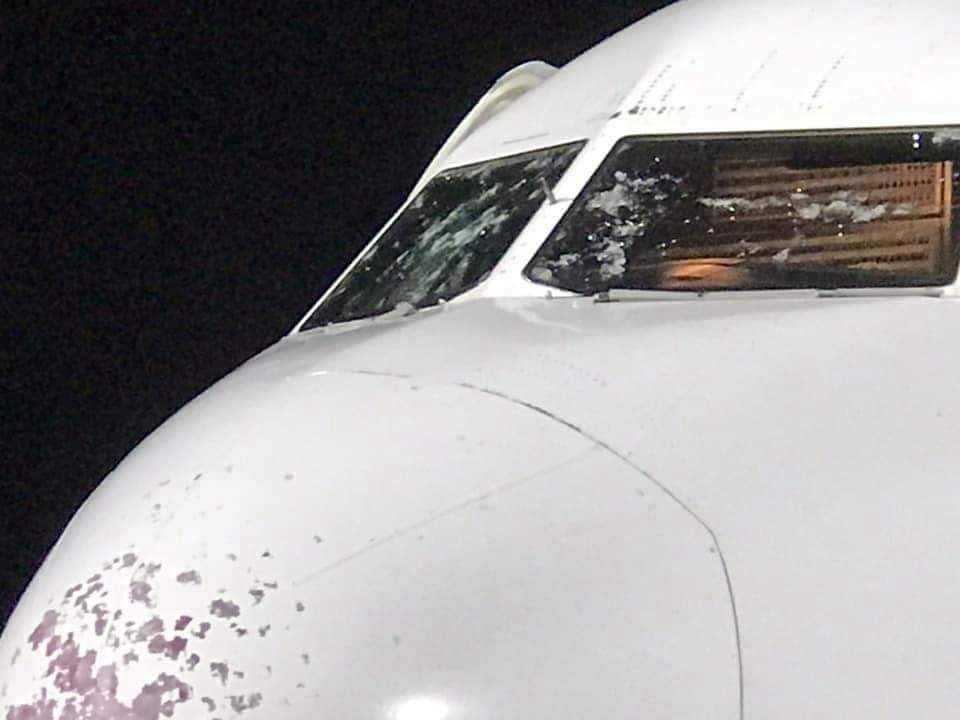 Paura in volo, Airubus decollato da Caselle costretto ad atterraggio a Verona a causa dei danni della grandine