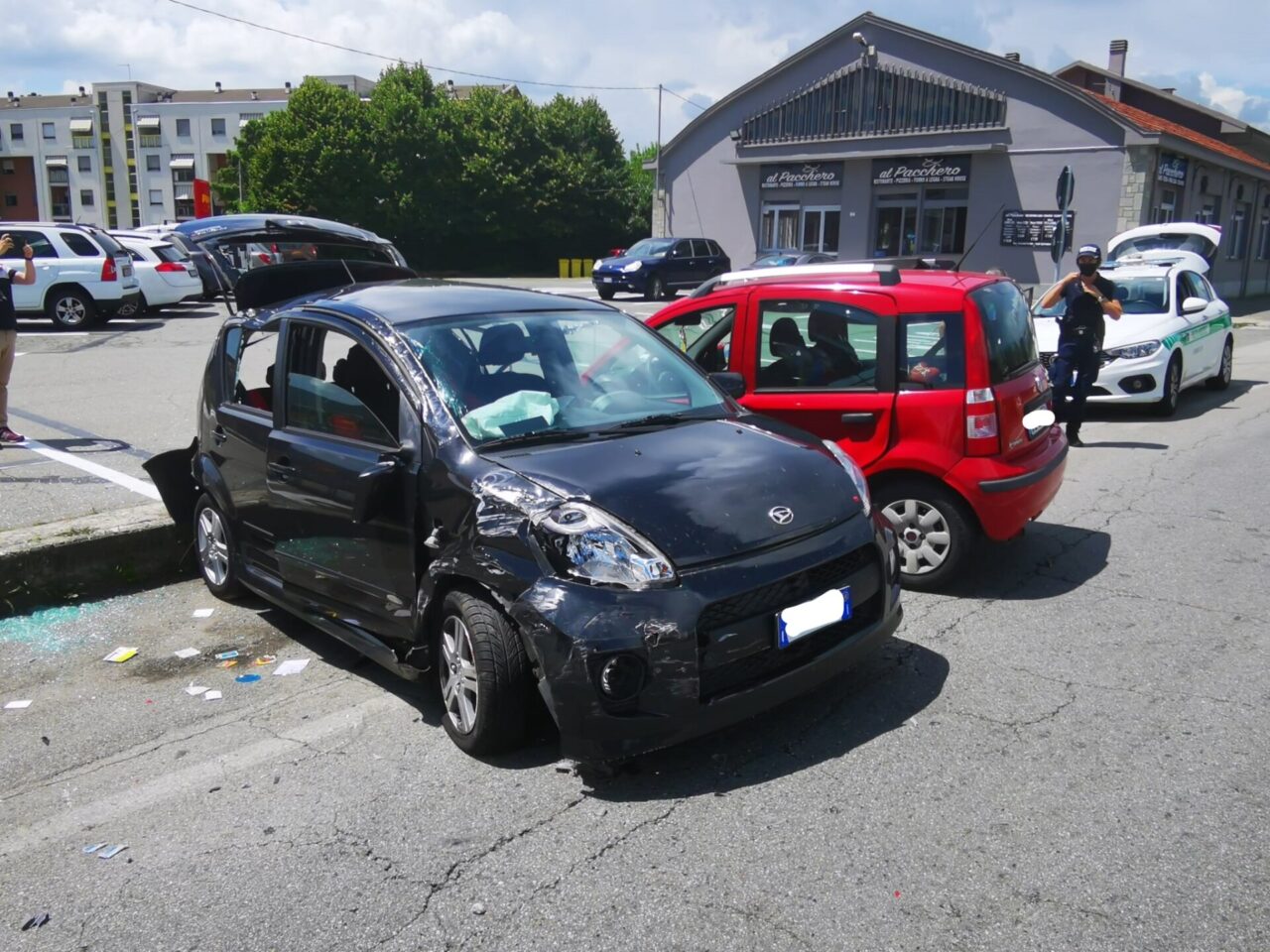 Incidente a Rivarolo, due auto coinvolte