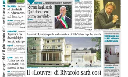 Il Canavese – edizione Rivarolo (del 04 agosto) in edicola. Ecco la prima pagina