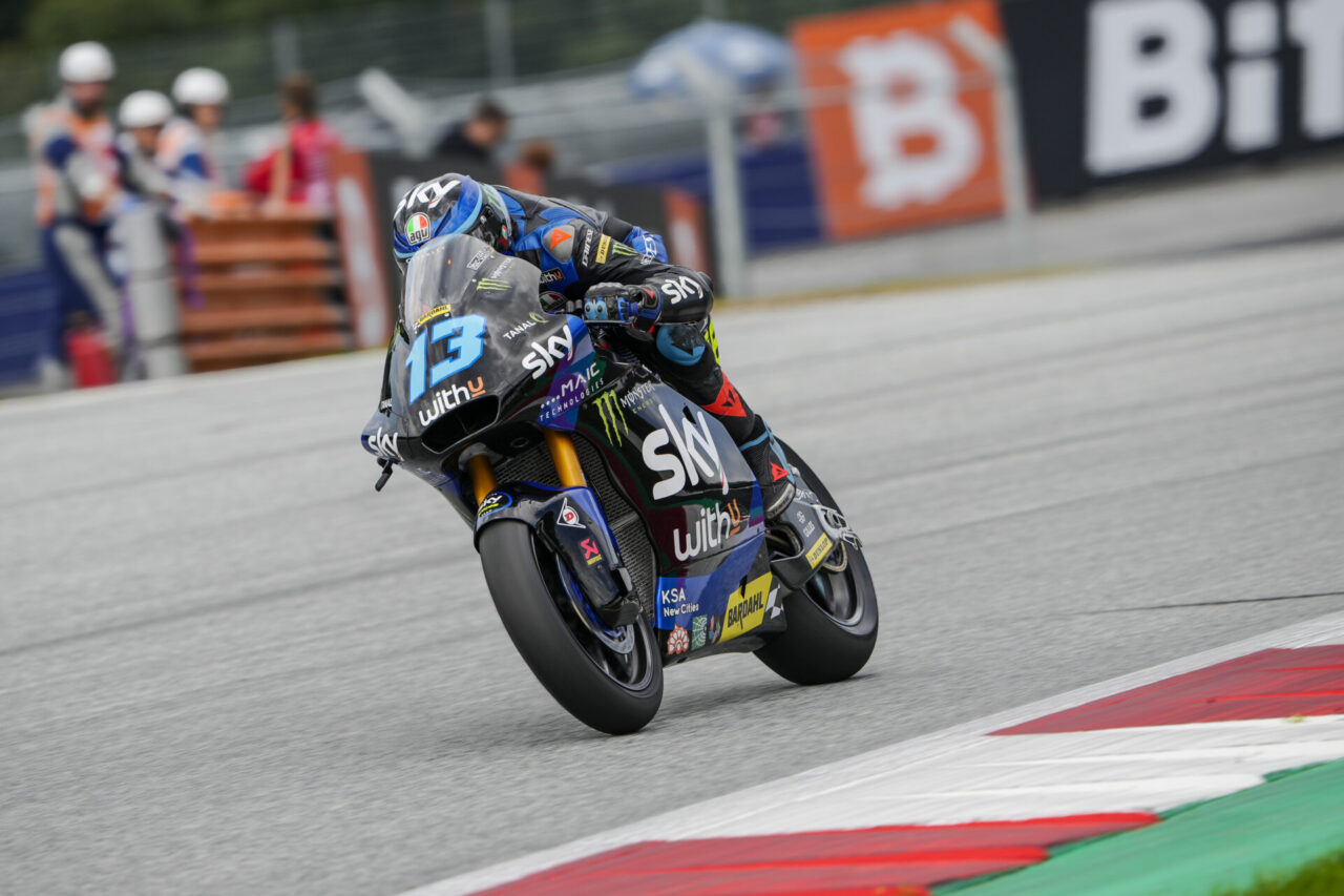 Celestino Vietti Ramus scatterà dall’ottava casella della griglia al GP d’Austria