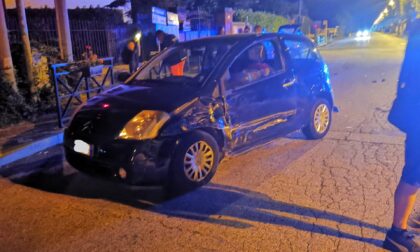 Incidente a Valperga, due auto e uno scooter coinvolti, ferito un uomo