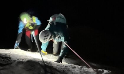 Alpinista rimane sospeso nel vuoto in cordata nelle Valli di Lanzo, intervento del Soccorso Alpino