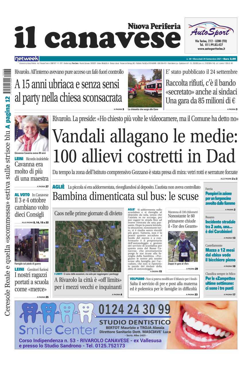 Il Canavese – Edizione Rivarolo (del 29 Settembre) In Edicola. Ecco La ...