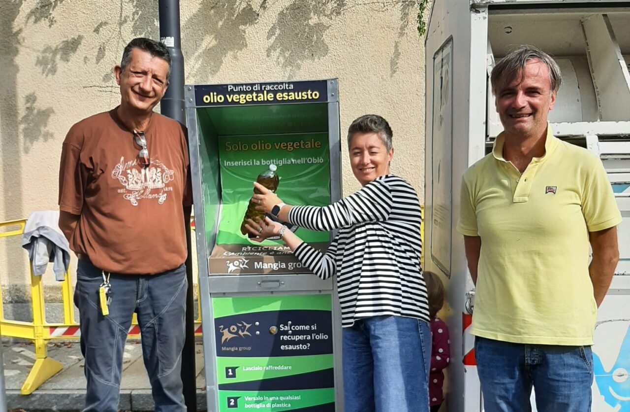 Contenitori raccolta oli vegetali esausti ad Oglianico