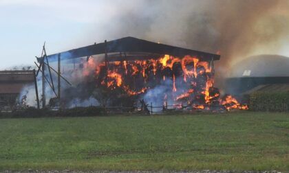 Incendio alla Cascina Mellano in Borgata Vittoria