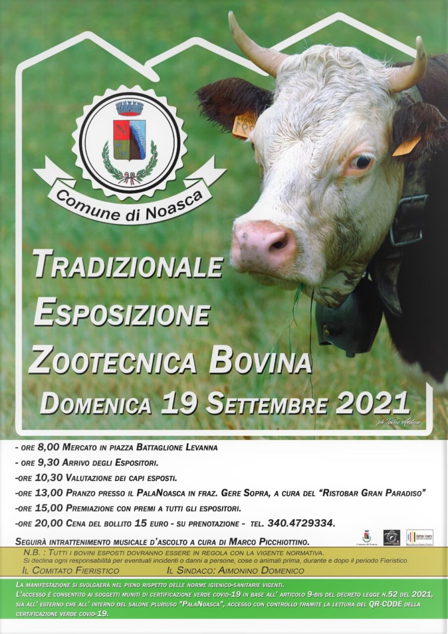 A Noasca domenica 19 appuntamento con l’Esposizione zootecnica
