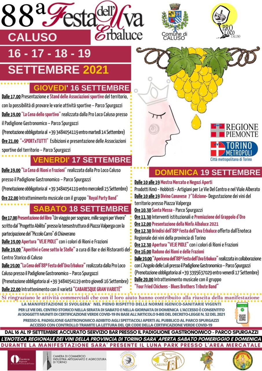 Cosa fare in Canavese nel weekend: gli eventi di sabato 18 e domenica 19 settembre 2021