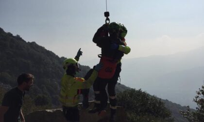 Recuperato alpinista nel cuneese: sospetta frattura alla gamba