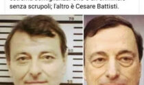 Mario Draghi come Cesare Battisti, il post della "No Green Pass" di Ivrea