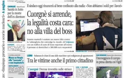 Il Canavese – edizione Rivarolo (del 17 novembre) in edicola. Ecco la prima pagina