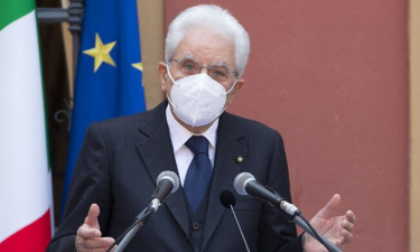 Il Presidente della Repubblica Sergio Mattarella oggi a Torino