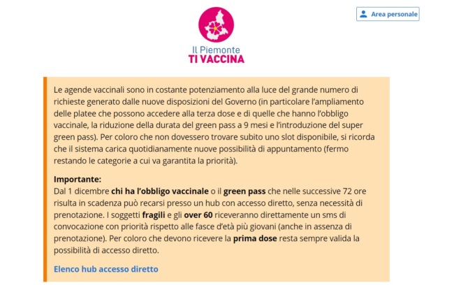 Terze dosi di vaccino, tutto esaurito fino a gennaio