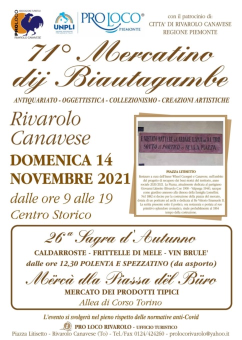 Cosa fare in Canavese nel weekend: gli eventi di sabato 20 e domenica 21 novembre 2021