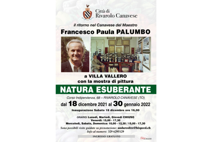 A Rivarolo la mostra di pittura del Maestro Francesco Paula Palumbo