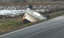 Auto fuori strada sulla Sp40 tra San Giusto e Foglizzo