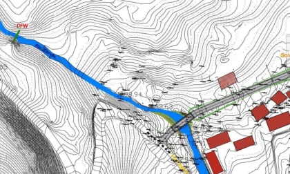 Due ipotesi progettuali per la nuova strada comunale a Villaretto di Usseglio