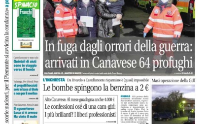 Il Canavese – edizione Rivarolo (del 09 marzo) in edicola. Ecco la prima pagina