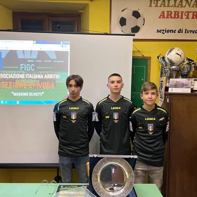 L’ Aia Ivrea ha 3 nuovi giovanissimi arbitri di 15 anni