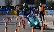 Mattia Merlo  vince la  prima tappa della Coppa Italia di Gimkana in Vespa