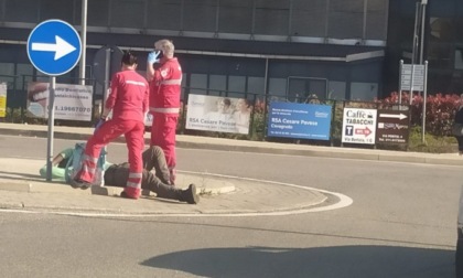 Si sdraia (per due volte) in mezzo alla strada e blocca il traffico a Chivasso