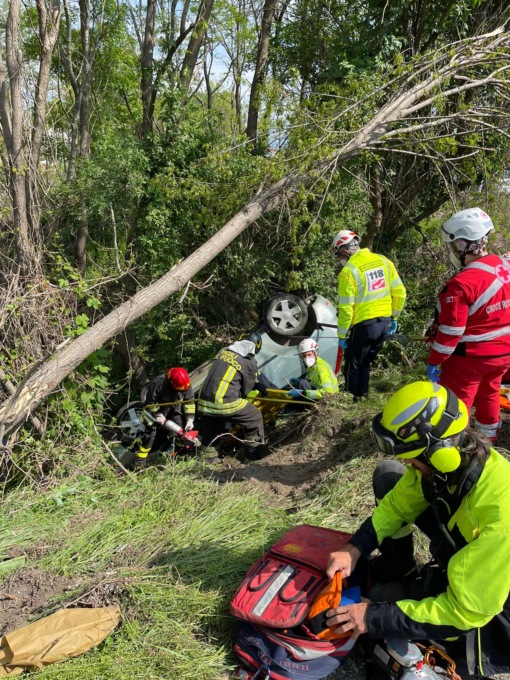 Spaventoso incidente tra Ozegna e Rivarolo: due persone ferite